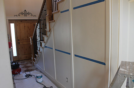 Install the vertical slats first