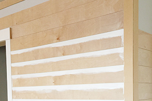 Shiplap wall paint prep