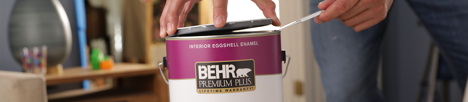 Behr Premium Plus paint can