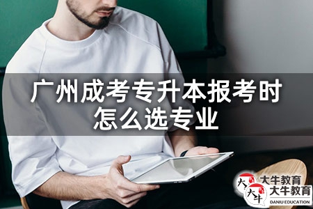 廣州成考專升本報考時怎么選專業